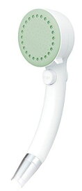 SANEI ミストストップシャワーヘッド 洗顔 毛穴汚れ落とし 手元ストップ PS3062-80XA-LG2 グリーン