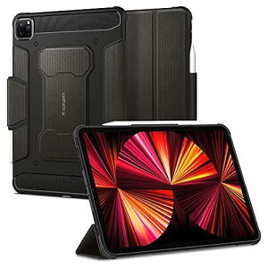 Spigen iPad Pro 11 P[X 2021 2020 2018 Ή Jo[ O܂ X^h Apple PencilΉ Ռz ϏՌ ČRMILKi ϏՌ  3 2 1 Ή MbhEA[}[v ACS01025 (K