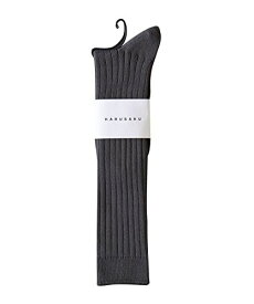[ハルサク] 日本製 メンズ ハイソックス 1足セット 靴下 メンズ フォーマル ビジネス ソックス ダークチャコール