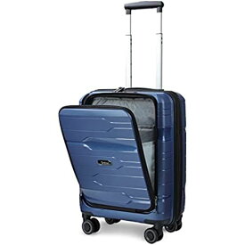 TABITORA(タビトラ) スーツケース キャリーケース 機内持込 トップオープン フロントオープン 拡張ファスナー 大容量 TSAロック 超軽量 旅行 出張 ビジネス ダークブルー