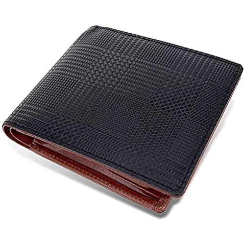 [栃木レザー] 二つ折り財布 メンズ 日本製 グレンチェック TGS-3467 (tan) | T.M.Bストア