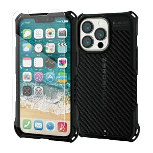 GR iPhone 13 Pro 3 \tgP[X ZEROSHOCK Obv KXtBt ubN PMWA21CZEROGGBK ȃKXtBZbg