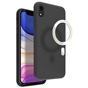 VECI iPhone XR }OlbgP[XA}OZ[tANZT[ΉAVRfށA}Olbg [MagSafe] (iPhone XR, Black)