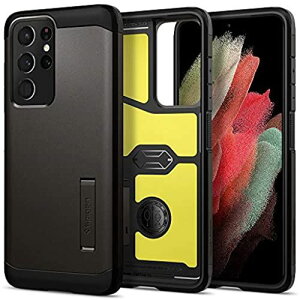 Spigen Galaxy S21 Ultra �P�[�X [ SC-52B ] �ϏՌ� �X�^���h�@�\ �ČRMIL�K�i�擾 �O�w�\�� �J�����ی� ���h�~ �Ռ� �z�� Qi�[�d ���C�����X�[�d �^�t�E�A�[�}�[ ACS02355 �K�����^��
