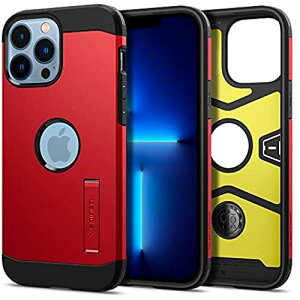 Spigen iPhone 13 Pro Max �p �P�[�X 3�w�\�� �X�^���h�t�� �ČRMIL�K�i�擾 �J�����ی� ���h�~ �Ռ��z�� ���C�����X�[�d�Ή� �^�t�E�A�[�}�[ ACS03224 (���b�h)