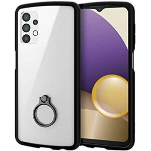 �G���R�� Galaxy A32 5G �n�C�u���b�h�P�[�X TOUGH SLIM LITE �t���[���J���[ �����O�t�� �u���b�N PM-G208TSLFCRBK �P�i
