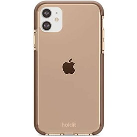 Holdit ブランド iPhone 11 ケース カバー 耐衝撃 クリア カラー ハード ブラウン 茶色 iPhone11 15144