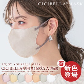 マスク 不織布 立体 3Dマスク 立体マスク 不織布マスク 冷感マスク バイカラーマスク 血色マスク 小顔マスク 立体 マスク カラーマスク くちばしマスク 花粉 99% 20枚 10枚*2 cicibella 福袋2026