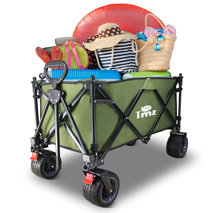 楽天市場】TMZ キャリーワゴン自立収納 コンパクト 耐荷重120kg 屋根付き ワンタッチ収束式 130L 大容量 折り畳み アウトドアワゴン  キャリーカート キャンプカート 前輪ストッパー付き : Tmz Outdoor Products Shop
