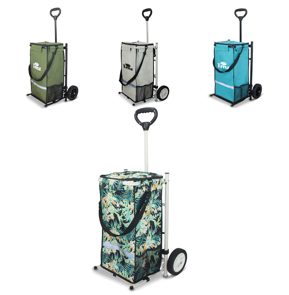 Amazon.co.jp: ＴＭＺ アウトドア用キャリーカート 折りたたみ式 アウトドアワゴン 屋根付き 大容量 耐荷重120kg 組み立て不要  ワイルド マルチキャリー (スカイブルー/グレー) : スポーツ＆アウトドア TMZ キャリーカート アウトドアワゴン、折りたたみ式、ダブルシートとシートベルト付き多機能カート、荷室開閉と拡張可能、前後ダブルプ