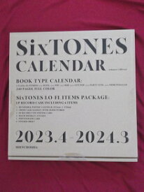 新品 SixTONES 2023.4-2024.3 オフィシャルカレンダー ★ ストーンズ ジェシー 京本大我 松村北斗 高地優吾 森本慎太郎 田中樹 グッズ