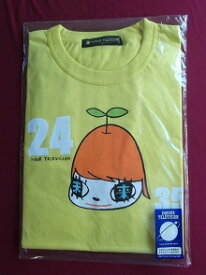 新品 嵐 大野智 24時間テレビ 2012 チャリティーTシャツ チャリTシャツ 黄色 Sサイズ 奈良美智 グッズ