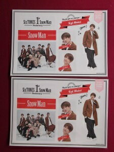�V�i ����N�� Snow Man �X�e�b�J�[�Z�b�g 2�_�Z�b�g SixTONES Snow Man 1st Anniversary �� SnowMan �V�[�� �O�b�Y