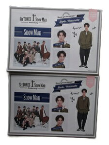 �V�i �n���đ� Snow Man �X�e�b�J�[�Z�b�g 2�_�Z�b�g SixTONES Snow Man 1st Anniversary �� SnowMan �V�[�� �O�b�Y