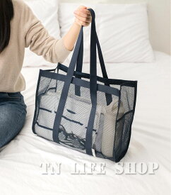 【即納】プールバッグ ビーチバッグ カバン 鞄 大容量 プールバック メッシュ バック ビニールバッグ クリアバッグ スイムバッグ スクール レジャー プール 海 夏 水遊び