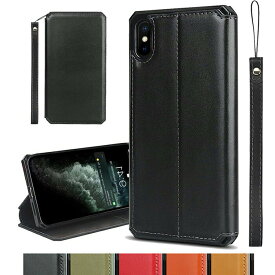 iPhone Xs ケース 手帳型 薄型 iPhoneXR スマホケース iPhone XS Max ケース アイフォンxs マックス 携帯カバー アイフォン xsmax xr バンパーケース 本革 牛革 マグネット カード入れ 耐衝撃 磁気防止 RFID スキミング防止 【 RFIDブロッキング 】