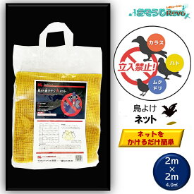 鳥さん避けテク ネット 2m×2m （1枚） 鳥類忌避 ネット ムクドリ 鳩 カラス JI 大特価セール