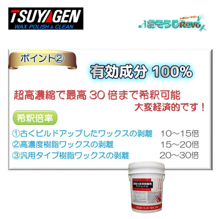 楽天市場】つやげん ダイナミック30 18L （2本） 最高の剥離力 標準 