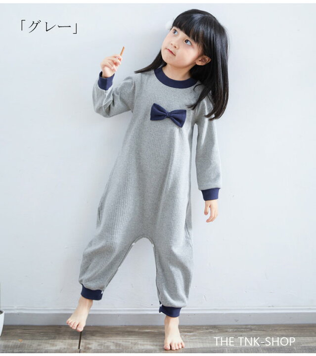 楽天市場 つなぎ パジャマ 子供用パジャマ つなぎ パジャマ 子供 女の子 オールインワン ロンパース 長袖 リボン オーバーオール オールインワン ロンパース ルームウェア 部屋着 つなぎ スナップボタン 女児 ジュニア 90 150 The Tnk Shop