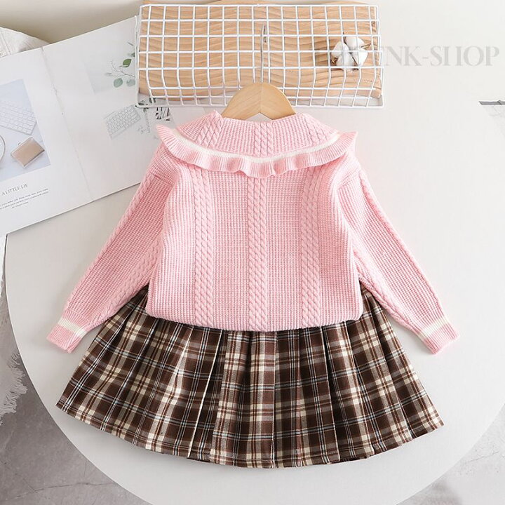 楽天市場】子供服 ニット セットアップ 女の子 おしゃれ 2点セット 秋 