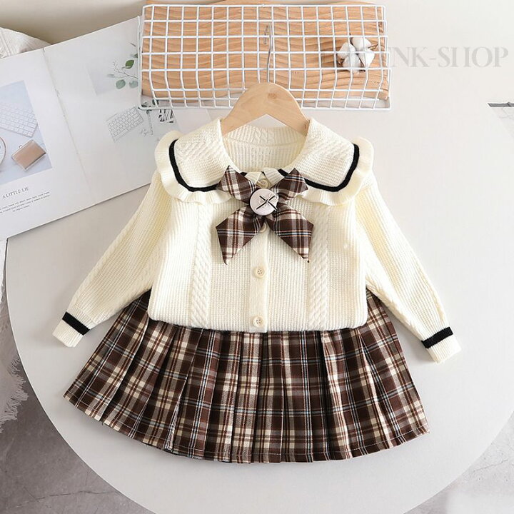 楽天市場】子供服 ニット セットアップ 女の子 おしゃれ 2点セット 秋 