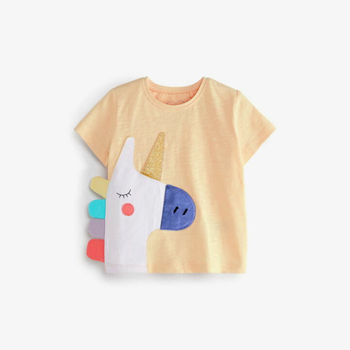 楽天市場】Tシャツ 半袖 キッズ ユニコーン柄 ガールズ Tシャツ 