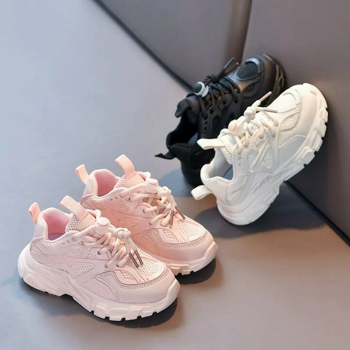 楽天市場】スニーカー キッズ 女の子 男の子 子供 靴 ブラック 