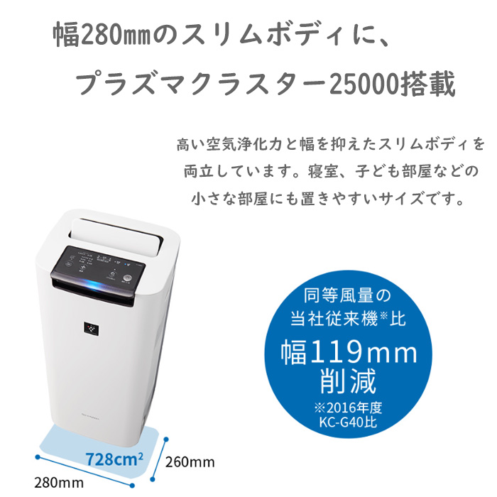 日本に 新品☆シャープ KI-NS40 加湿空気清浄機 - シャープ - labelians.fr