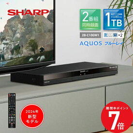 3/4 20:00〜 当店限定P7倍 × スーパーセール ◆2024年最新モデル 2B-C10GW1 シャープ アクオス ブルーレイ // SHARP シャープブルーレイレコーダー aquosブルーレイ 2番組同時録画 2番組同時録画レコーダー ブルーレイレコーダー 人気 売れ筋 最短発送 安心保証 正規品 新