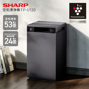 �V���[�v ��C����@ FP-U120 �O���[�n �`53�� �v���Y�}�N���X�^�[ 24�� (-H) // SHARP �R���p�N�g �É� �_�j �ԕ� pm2.5 �E�L �^�o�R �y�b�g �J�r �Q�� ���r���O ���Y�}�N���X�^�[��C����@ �ŒZ����