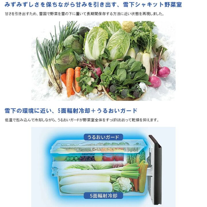楽天市場】SHARP シャープ 冷蔵庫 大型 両開き プラズマクラスター 