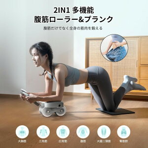 腹筋ローラー プロ 膝マット付き アブローラー プロ 腹筋 ローラー 静音 二輪 高耐久性 鍛える 胸筋 筋肉 筋力 トレーニング器具 エクササイズローラー トレーニング エクササイズ ストレッ
