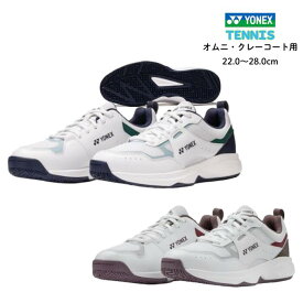 YONEX パワークッションプロムーブクラシックGC(SHTPG) テニスシューズ オムニ クレー用 シューズ ヨネックス 砂入り人工芝対応 メンズ レディース ホワイト×レッド ホワイト×グリーン
