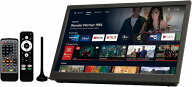 ［ほぼ新品］　14インチ地デジチューナー搭載androidスマートテレビ　スマートTV　OVERTIME　OT-PST14TE-BK