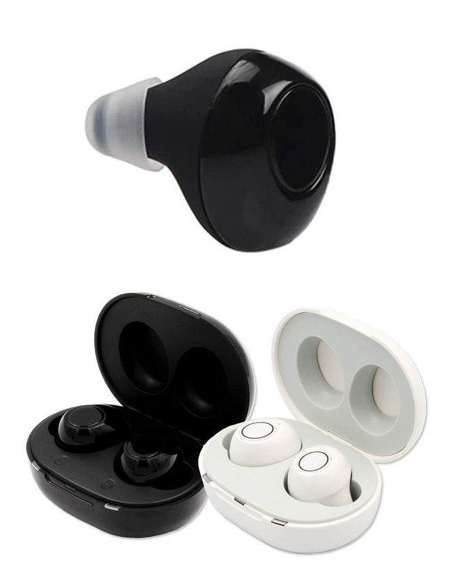 即出荷 耳が遠いお悩みを抱える方へ 小型 軽量の充電式集音器 新品 ベストアンサー集音器 送料無料 左右耳穴式充電式ワイヤレスタイプカラー：ブラックLIFE-009BK 初売り