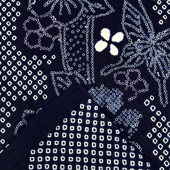 楽天市場】生地 【 有松絞り 蝶々 紺 12.5m巻き 巾40cm 】 一反 巻き  