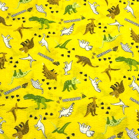 生地 【 リップル 恐竜 4色 】 リップル生地 浴衣生地 甚平生地 ゆかた 甚平 恐竜柄 dinosaur 夏祭り お祭り まつり 盆踊り 夏 パジャマ ステテコ 綿生地 コットンプリント 綿プリント 夏生地 子ども服 ワンピース お祭り 女の子 男の子 可愛い Textile World TOA