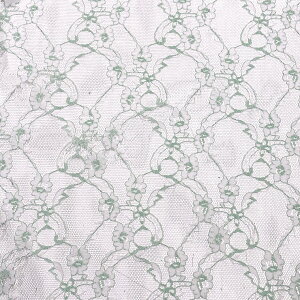 生地 【 ラッセルレースシャンブレー 2色 】 レース レース生地 刺繍 レース刺繍 112cm巾 ポリエステル ラッセル編 花柄 植物柄 ウエディング インテリア ドレス ブラウス スカート 下着 カー