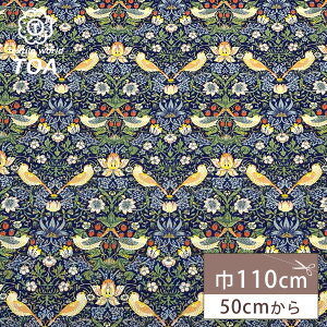 n y V&A Fabric Collection D_ lCr[ z V[`O 110cm Rbg 100  n Strawberry Thief p CMX h BNgA&Ao[g EBAX X