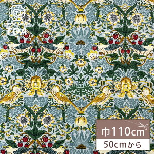 ���n �y V&A Fabric Collection �������D�_ ���C�g�O���[ �z �V�[�`���O 110cm�� �R�b�g�� ��100�� ���� ���n Strawberry Thief �p�� �� �C�M���X �����h�� ���B�N�g���A&�A���o�[�g������ �E�B���A�������X