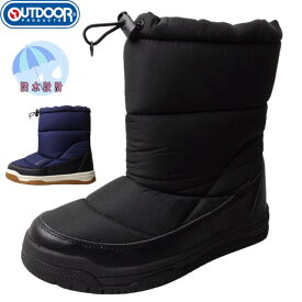 OUTDOOR PRODUCTS 183 アウトドアプロダクツ メンズ スノーブーツ 防水 防寒 防滑 幅広 4E EEEE 滑りにくい あったかい 冬靴 アウトレット ネイビー