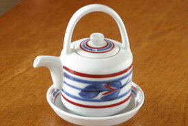 【砥部焼 梅山窯】みつ葉の醤油さし（大）