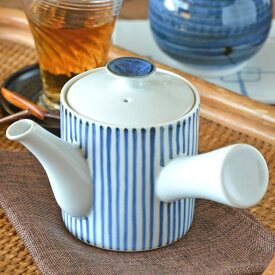 【砥部焼 梅山窯】とくさ柄の切立急須