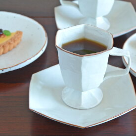 【砥部焼 山中窯】六角コーヒーカップ
