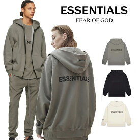 FOG ESSENTIALS エッセンシャルズ Fear of God フィアオブゴッド エッセンシャルズ ロゴ ジップパーカー ジップ フーディー パーカー Silicon Logo Full Zip Up Hoodie ストリート STREET 男女兼用 送料無料