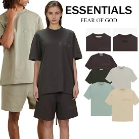 ★半額以下★衝撃価額6日間限定！FOG ESSENTIALS ロゴ 半袖シャツ Tシャツ T-shirt エッセンシャルズ 両面ロゴ メンズ レディース オーバーサイズ オフホワイト フィアオブゴッド Fear Of God　ユニセックス 春夏 夏 半袖 正規品 男女兼用 送料無料 23SS (92777878)