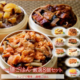 【お中元 夏ギフト】一膳ごはん 厳選8個セット｜冷凍 ごはん おこわ 寿司 うなぎ 国産うなぎ 肉 簡単 プレゼント 米 お米 寸志 御礼 御中元 お中元 夏ギフト お誕生日 母の日 父の日 敬老の日 内祝 御礼 お礼 お歳暮 御歳暮 土用の丑の日 丑の日