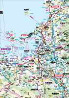 福岡県全図(地図)ポスター(Ｂ1判)【2022年版】表面ビニールコーティング加工※水性ペンが使えます