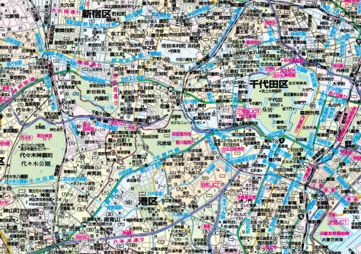 楽天市場 東京２３区全図 地図 ポスター ｂ1判 23年最新版 表面ビニールコーティング加工 水性ペンが使えます 地図の店とうぶんしゃ 楽天市場店