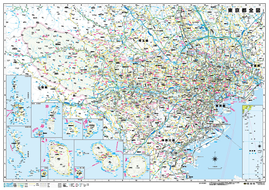 東京都区分地図 23区全図-マップル地図プリント | まっぷる 東京'23 